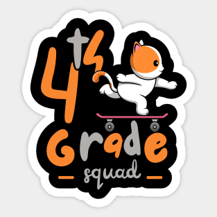 4th grade cat Sticker